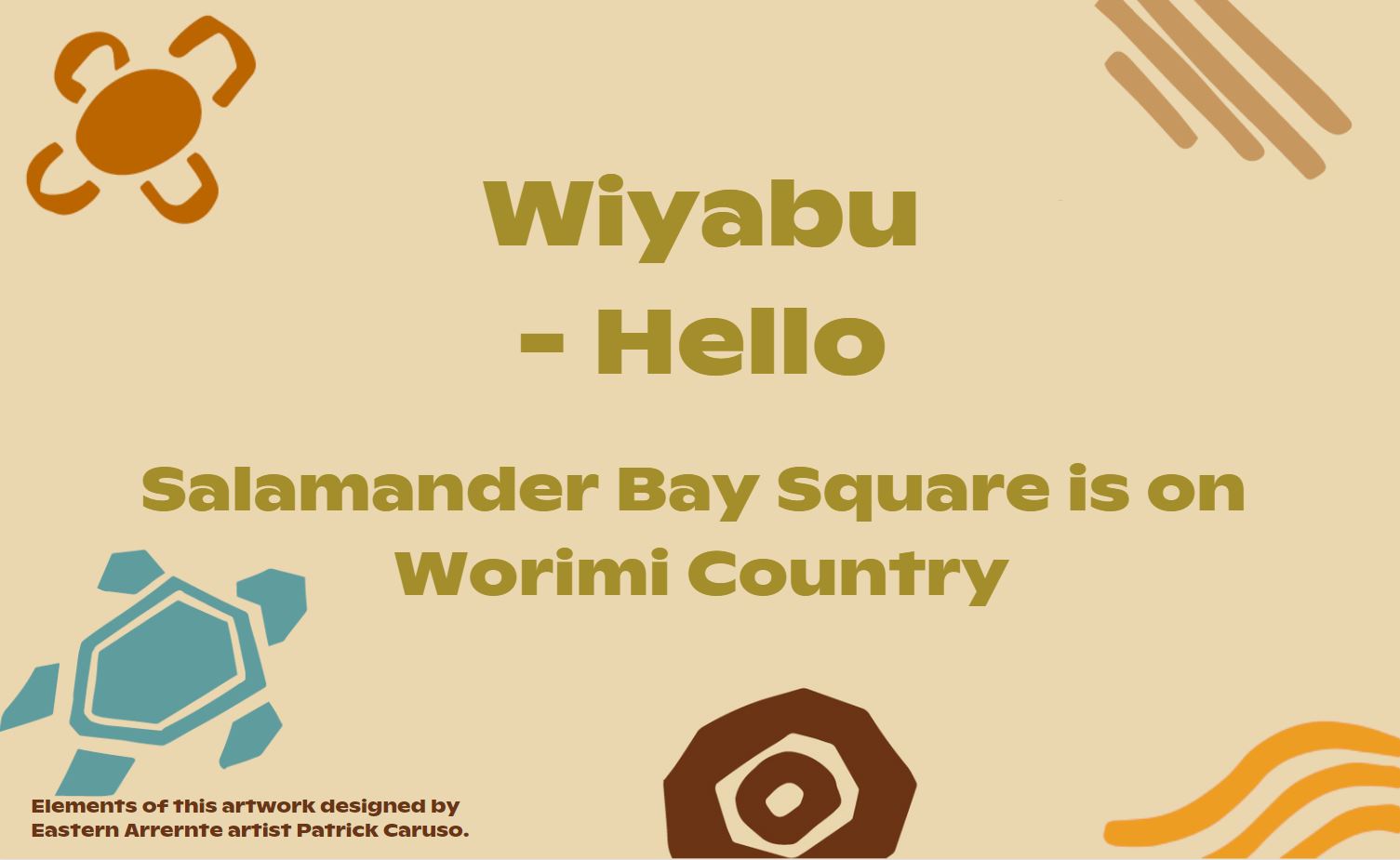 Salamander Bay greeting